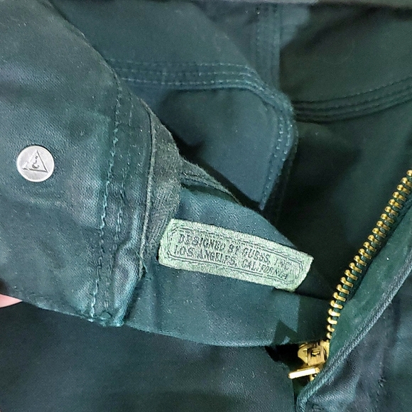 NWT Guess Jeans Lincoln Slim Fit Low Rise Straight Leg Amulet Green Sueded 28x32 - Picture 13 of 14